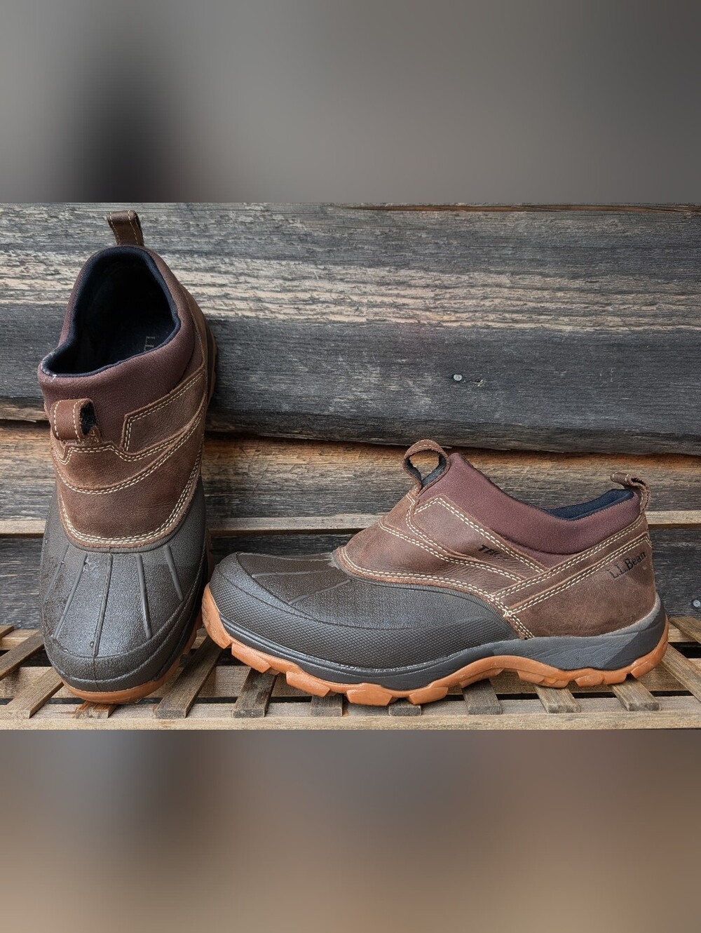 L.L. Bean Storm Chaser Waterproof Slip-On Boots Men's 11.5 Medium Width